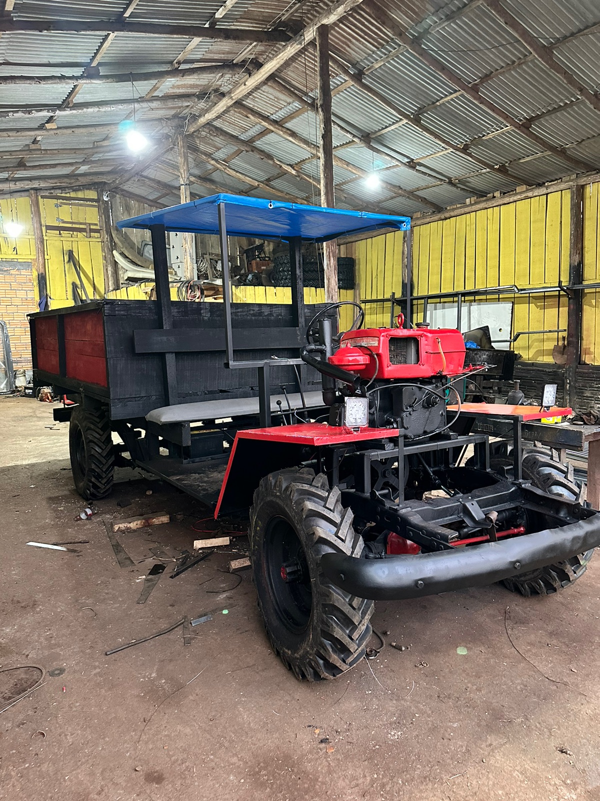 Carreta traçada e reduzida 1 pistão